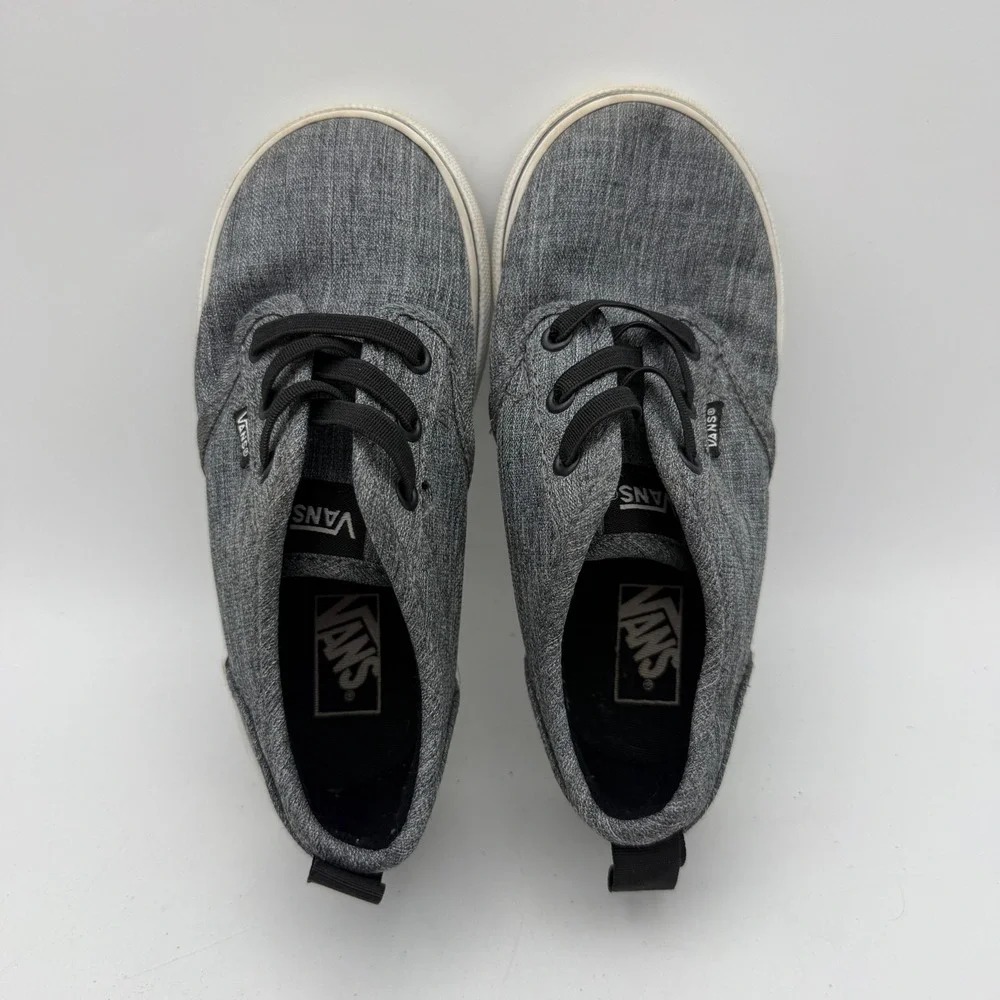 Vans Atwood Sneakers Toddler Size 9 Grey Canvas Low Top Skate Shoes